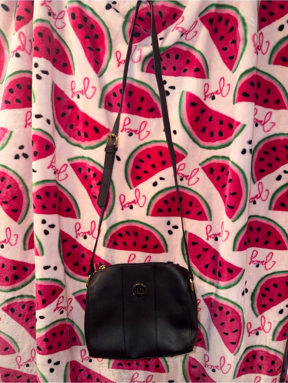 🖤 Joy Mangano Leather Crossbody Bag